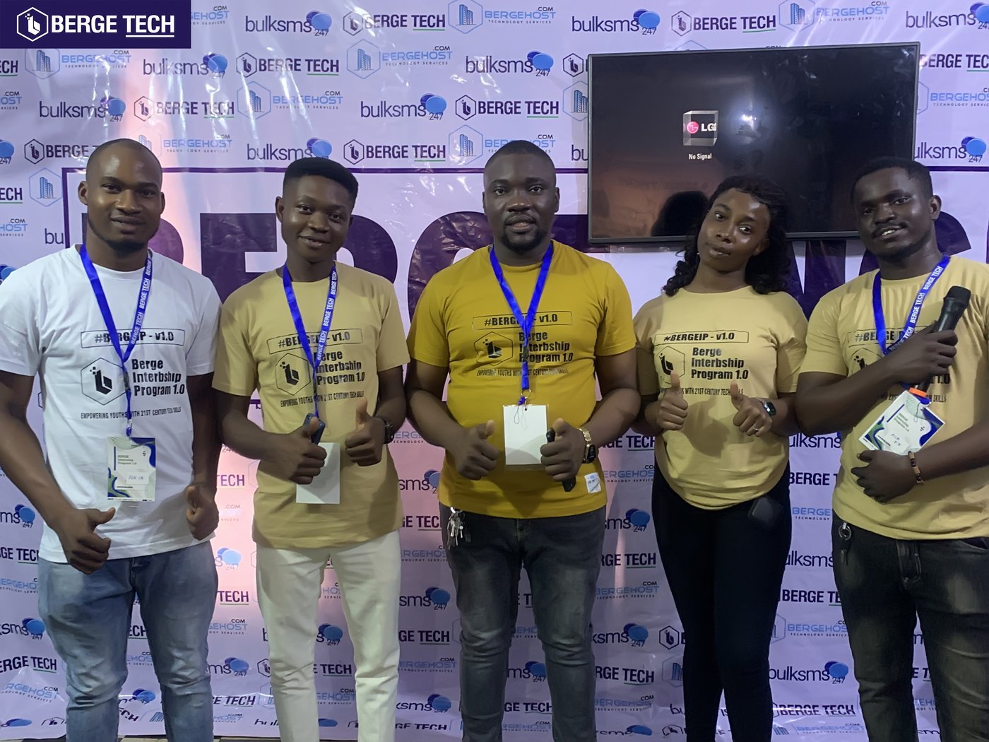 Berge Group team — technology professionals working together in Lagos Nigeria